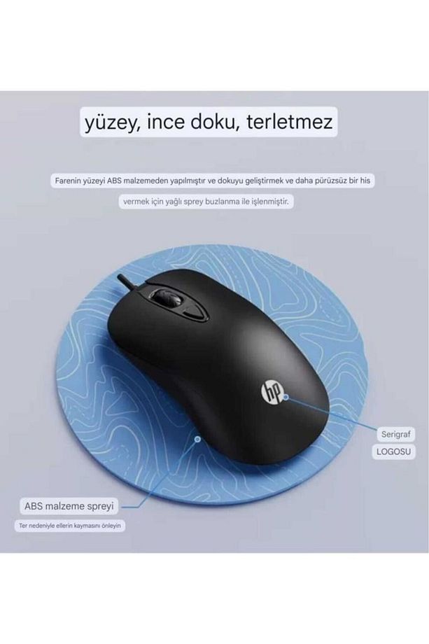 KM100 Kablolu Klavye Mouse Set İngilice Q - 8
