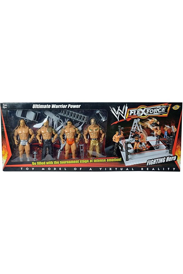 مجموعة معارك شخصيات WWF مع الملحقات من Ultimate Warrior