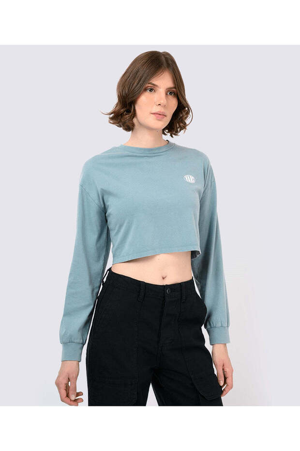 Oval Wash Ls Relax Crop - 1