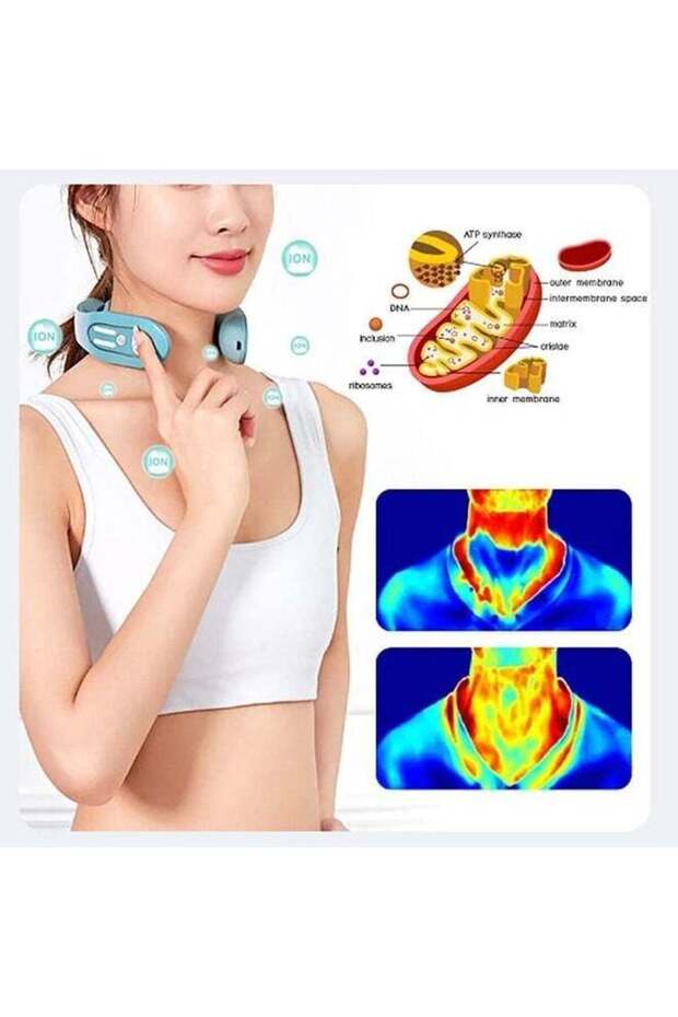 Intelligent Neck Massager with Heat, Lymphatic Drainage Machine with 12 Modes - 2