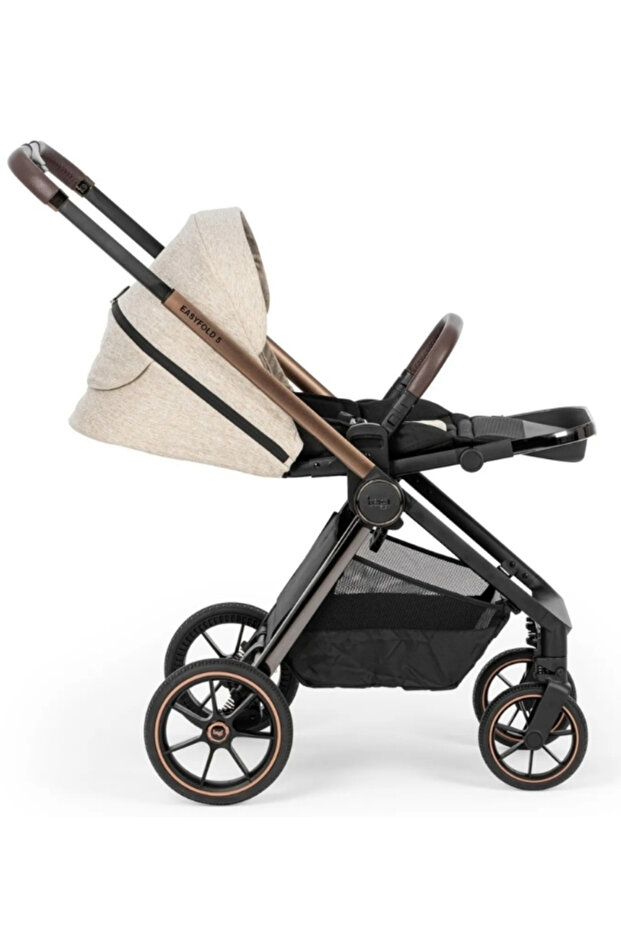Easyfold 5 Çift Yönlü Bebek Arabası Beige - 4
