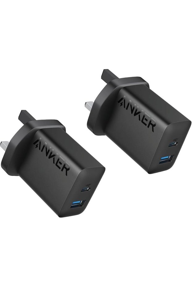 Anker USB C Charger, iPhone Charger, 2-Pack 20W Dual Port USB Fast Charger