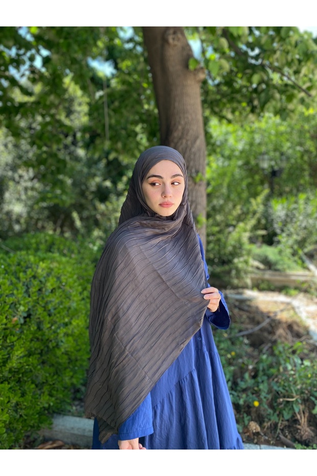 Piliseli Bambu Şal Füme - 1