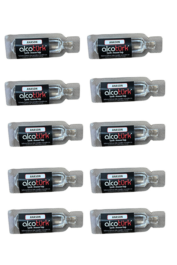 Alcotürk Anason Aroması 2.8 ml 10 Adet - 1