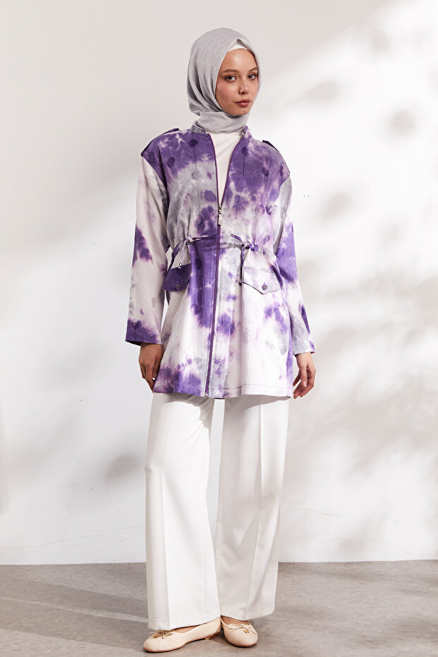 İç Tunikli Ebruli Kap - 1