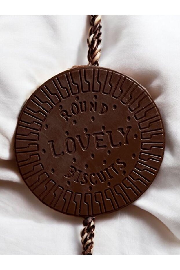 Oreoo Biscuit Shaped Scented Round Notebook Brown
