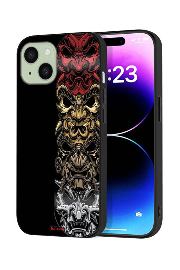 Apple iPhone 15 Protective Case Cover Heads Art