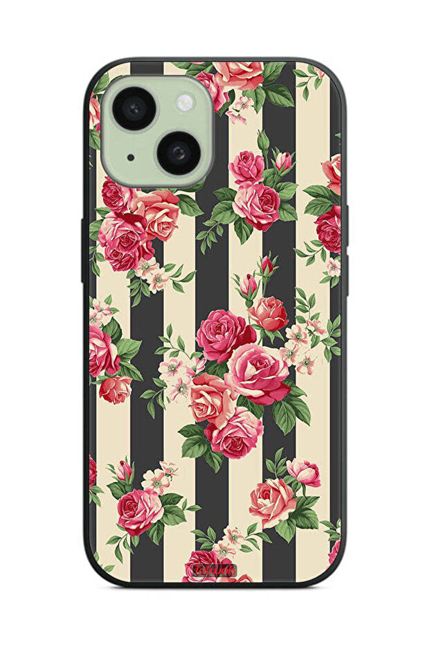 غطاء حماية لجهاز Apple iPhone 15 Plus بنقشة الورود - 2