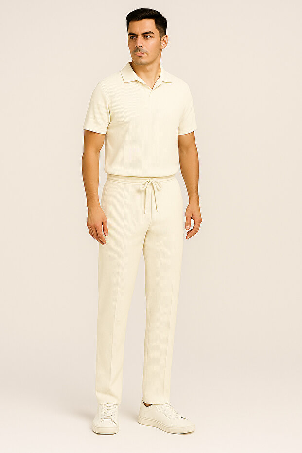 Men's Combination Set – Modern Pipe Leg Bottom and Comfortable Top