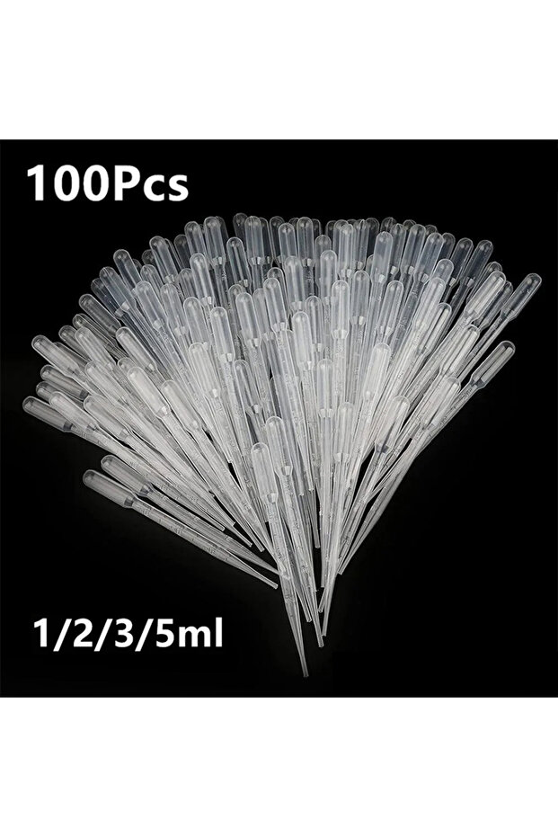 1ml 100Pcs/Lot Laboratory Pipette 1ml 2ml 3ml 5ml Plastic Disposable Graduated Container Liquid Drop