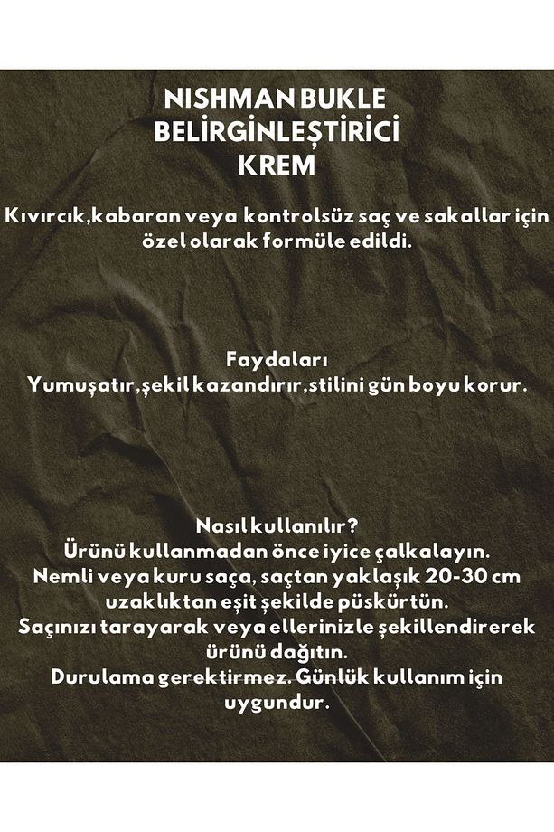 BUKLE BELİRGİNLEŞTİRİCİ KREM (CURL CREAM) 200 ML - 2