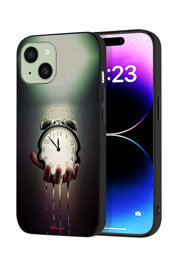 غطاء حماية على شكل ساعة لهاتف Apple iPhone 15