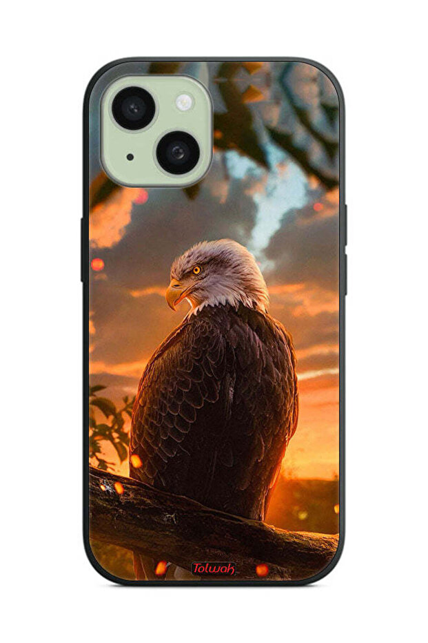 غطاء حماية لجهاز Apple iPhone 15 Plus بتصميم النسر - 2