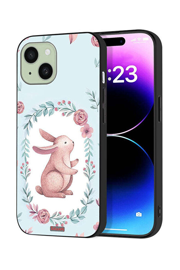 غطاء حماية لجهاز Apple iPhone 15 على شكل أرنب - 1