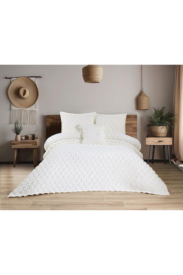 Modern Yatak Örtüsü Pike Takımı Çift Kişilik - 1