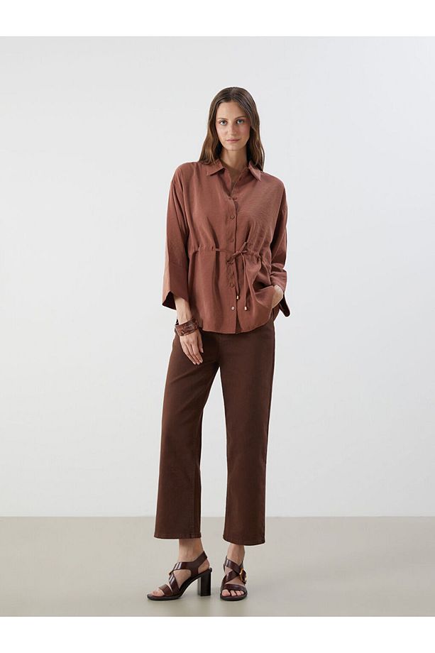 LCW Oversize Modal Karışımlı Kadın Gömlek - 2