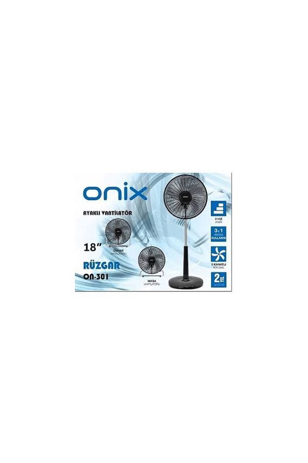 Onix Rüzgar On-301 Plastik Çerçeveli 18'' 5 Kanatlı Vantilatör - 1