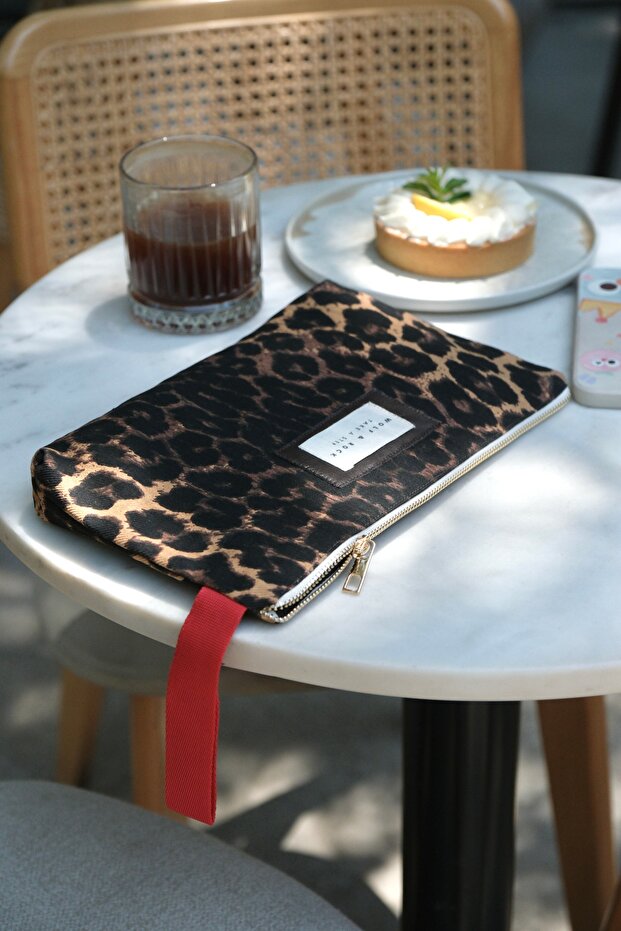 Leopard Pattern Clutch Bag/Hand Bag - 3