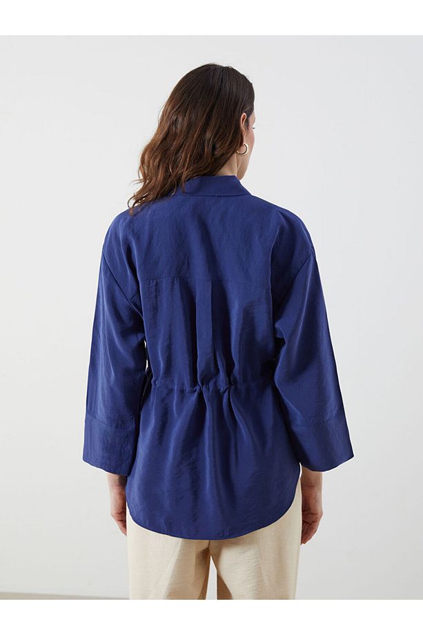 LCW Oversize Modal Karışımlı Kadın Gömlek - 4