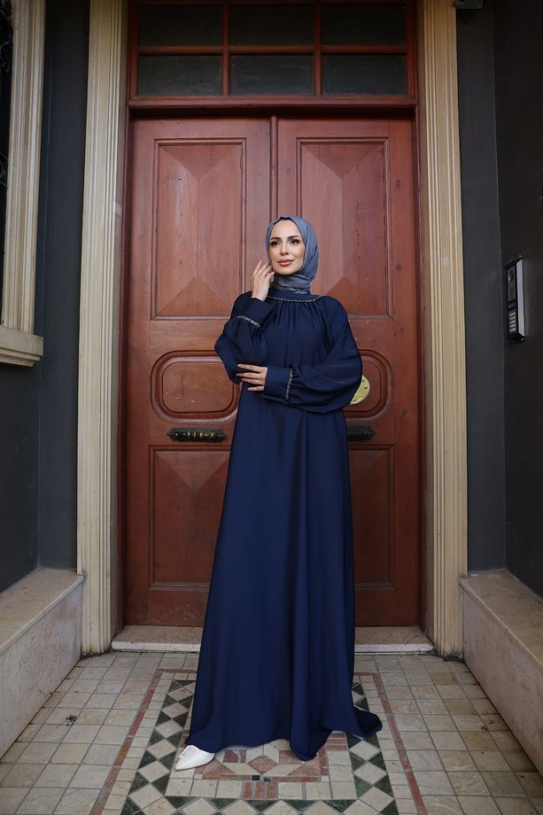 Vuslat Abaya Elbise - 8