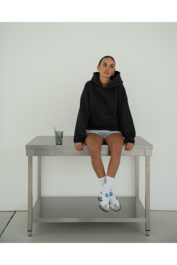 سويت شيرت مدرسي سادة غير مطبوع أساسي - 4