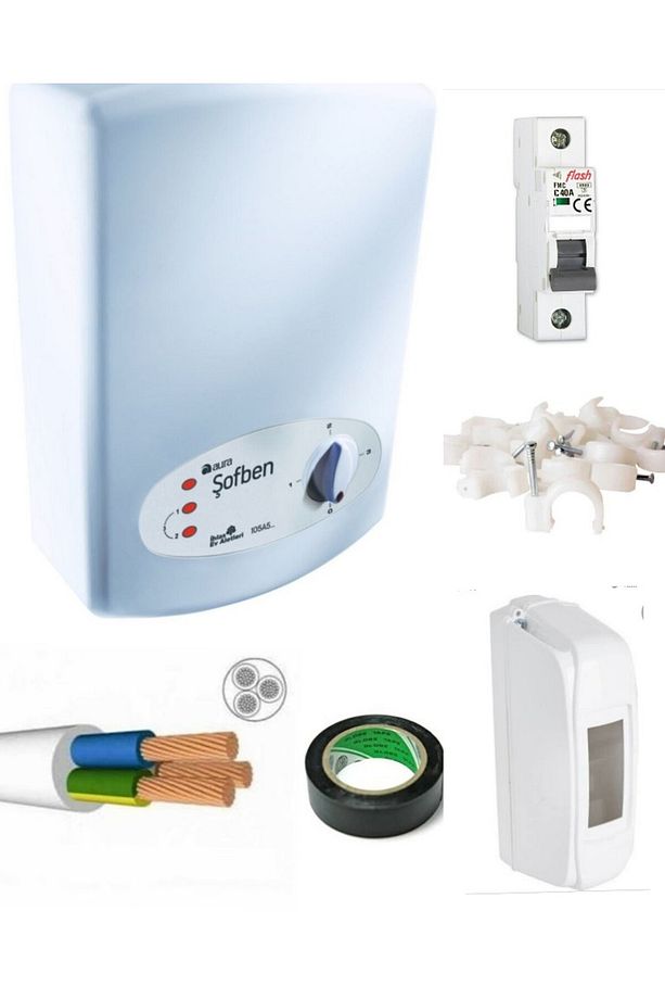 Aura Basic Yeni Model 106A6..7350W 10 Mt Kablolu Tam Takım Set - 1