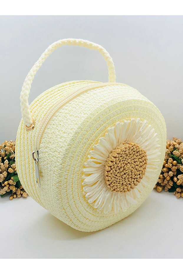 Hasır Örme Çanta - 1