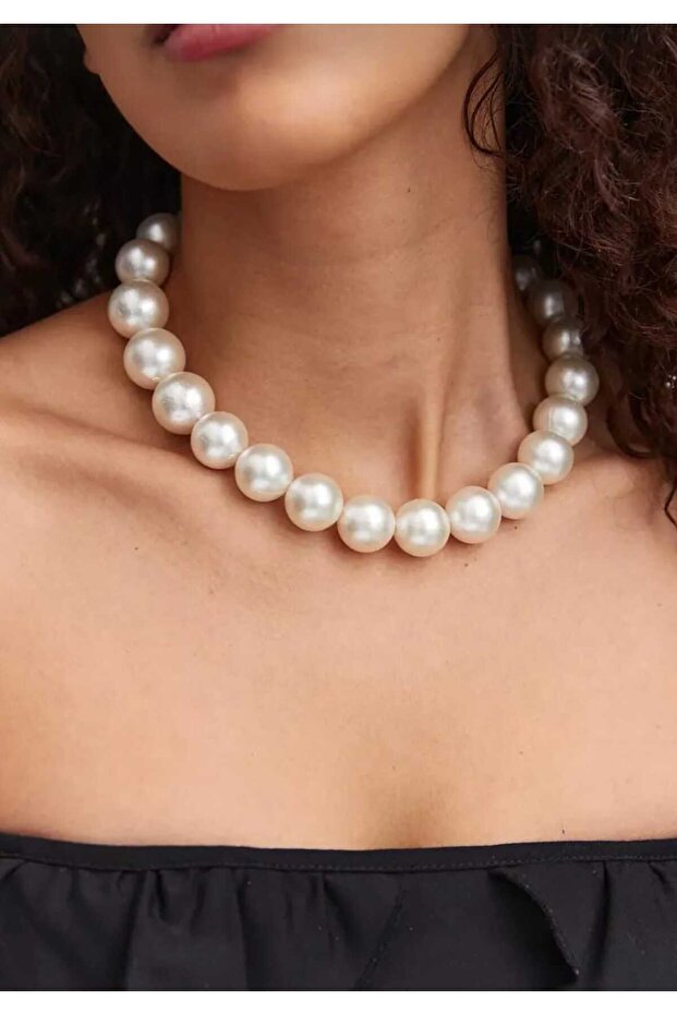 ÇAÇA KALIN İNCİ KOLYE - 3