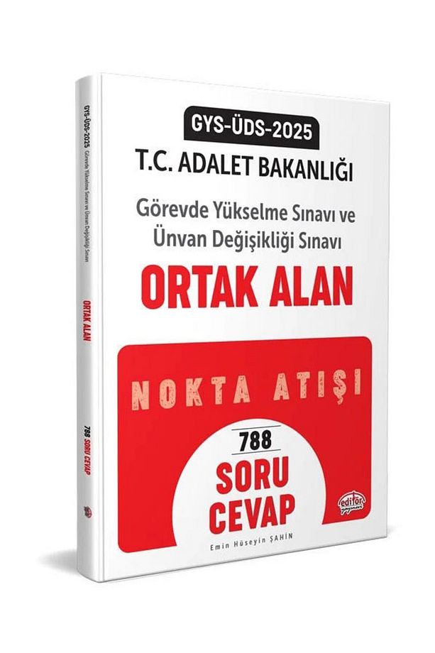 2025 GYS ÜDS Adalet Bakanlığı Görevde Yükselme ve Ünvan Değişikliği Sınavı Ortak Konular Nokta Atışı - 2