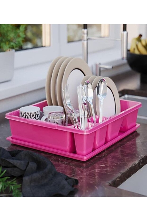 Plastic Dish Dryer Rack – Compact and Efficient Dish Draining Solution - 3