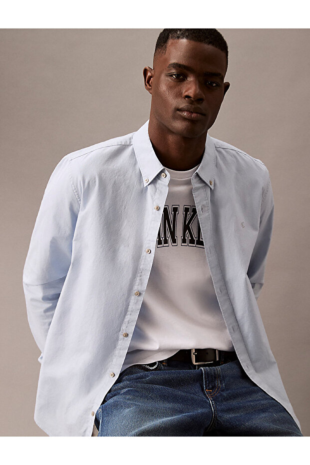 LS SOLID OXFORD CLASSIC SHIRT - 5