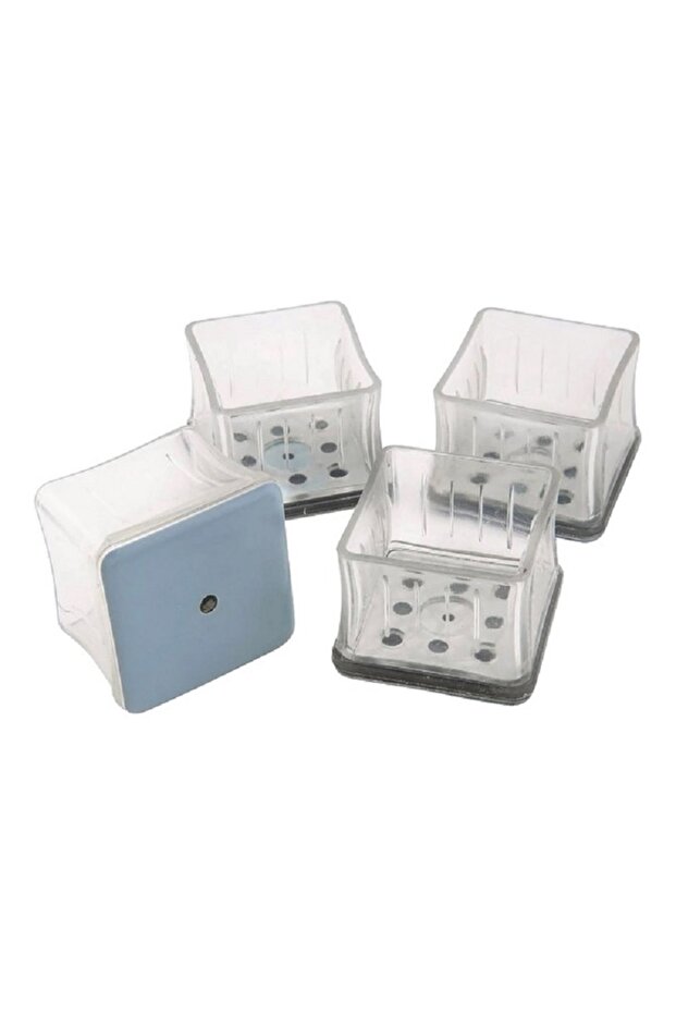 مجموعة وسادات اللباد المطاطية ذات الشكل المربع الشفاف - 2