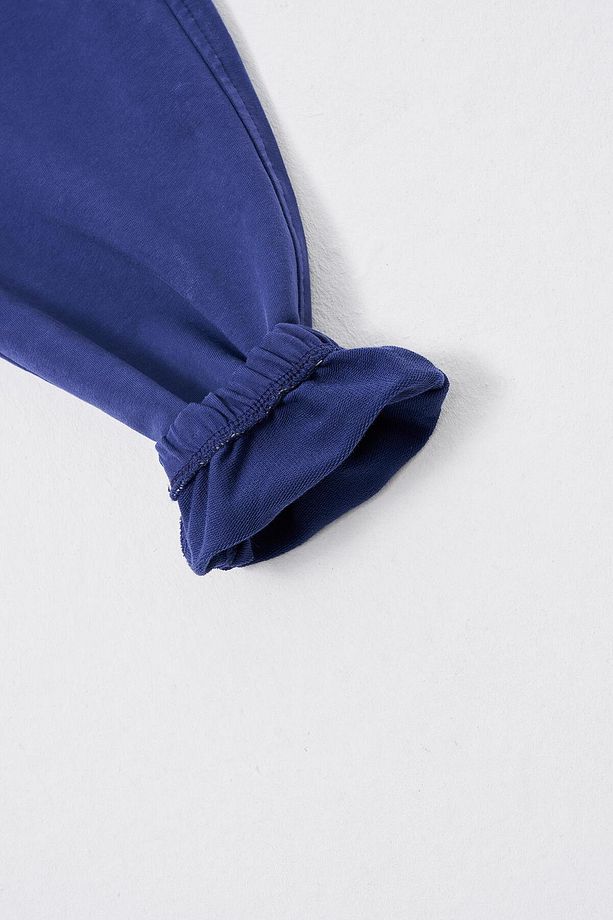 Erkek Luxury Basic Yıkamalı Jogger Eşofman Altı Mıdnıght Blue Cloudy - 7