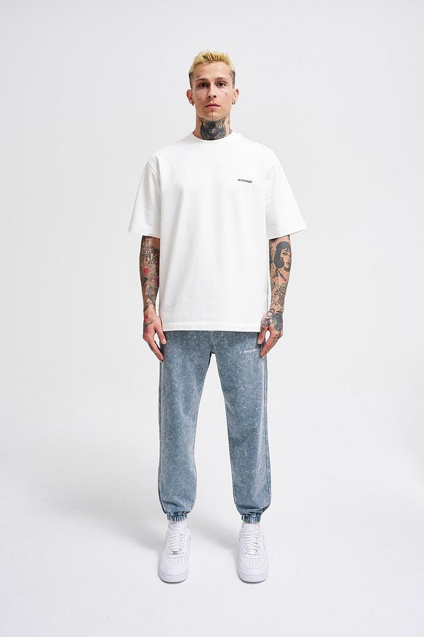 Erkek Luxury Basic Yıkamalı Jogger Eşofman Altı Ghost Spotted - 6