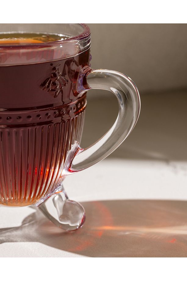 Abeille 4'lü Çay Fincanı - Şeffaf - 170 ml - 3