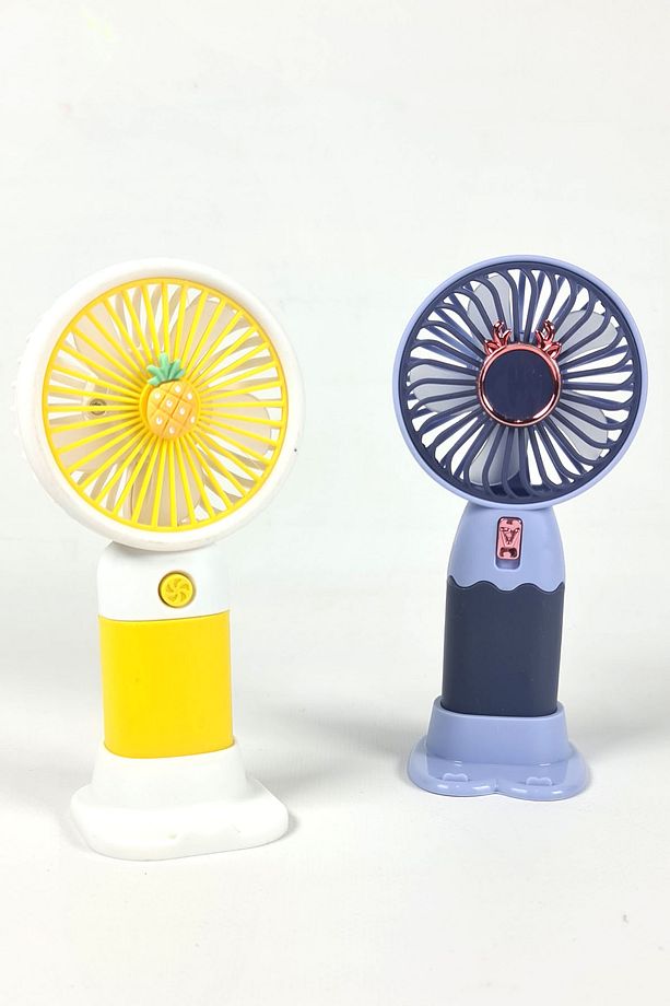 Şarjlı Mini El Fanı Vantilatör ve Mas Üstü Stand Seti Ultra Sessiz 15cm NC031 - 3