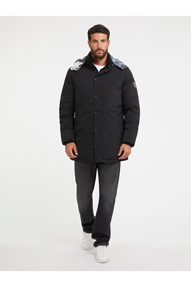 Solid Erkek Parka - 2