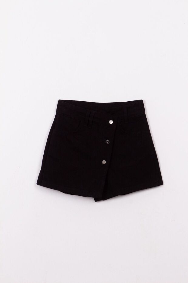 Girl's Gabardine Denim Shorts Skirt