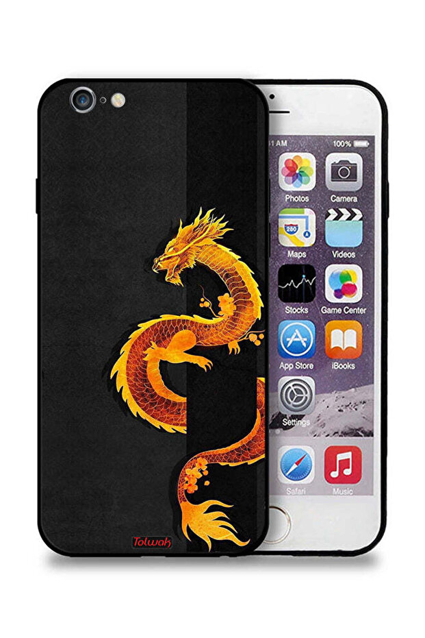 غطاء حماية لجهاز Apple iPhone 6 Plus/6s Plus برسومات التنين