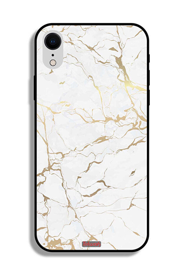 غطاء حماية لجهاز Apple iPhone XR بنمط رخامي - 2