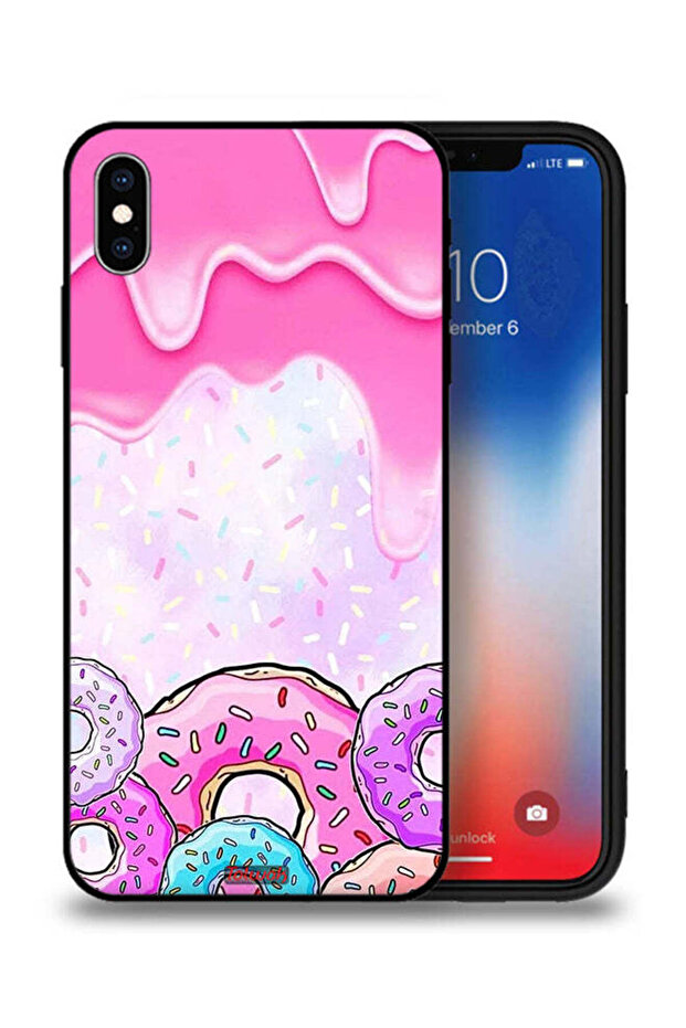 غطاء حماية من أبل آيفون XS ماكس بألوان دونات