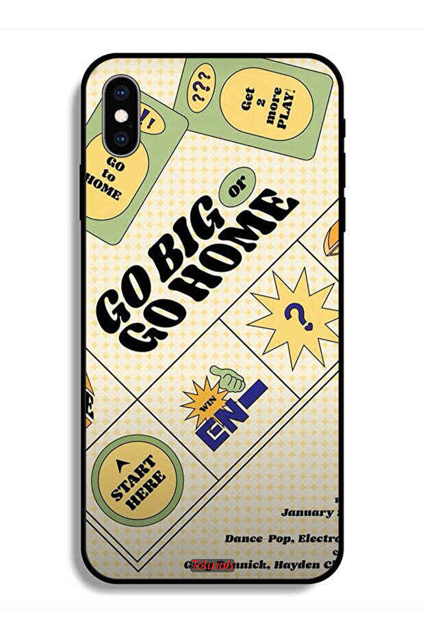 جراب حماية لجهاز Apple iPhone X - Go Big Or Go Home