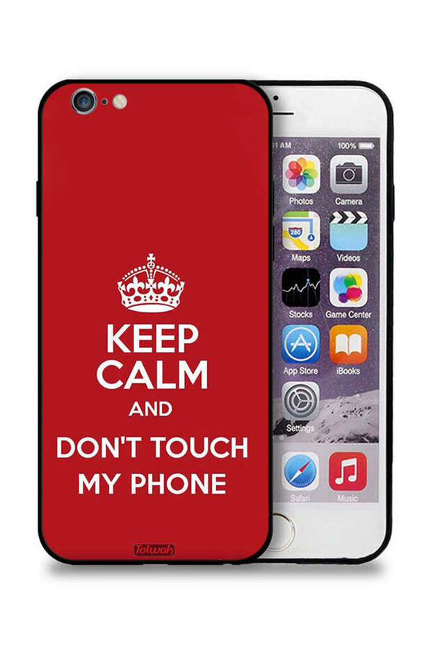 Apple iPhone 6 Plus/6s Plus Protective Case Keep Calm And Dont Touch My Phone