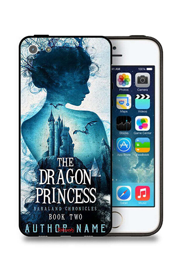 غطاء حماية لجهاز Apple iPhone 5/5s/SE بتصميم أميرة التنين