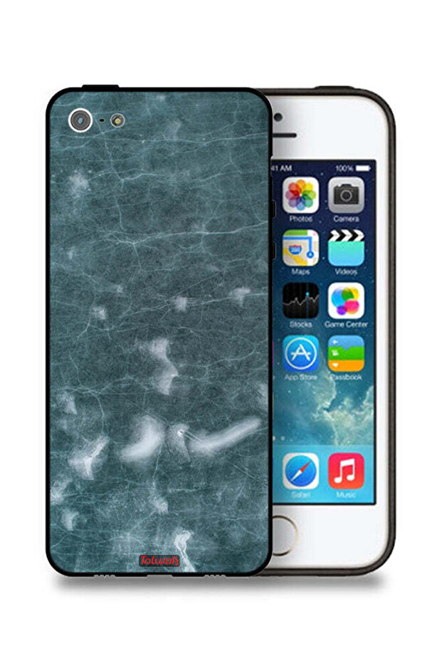 غطاء حماية لجهاز Apple iPhone 5/5s/SE بنمط ستونيش