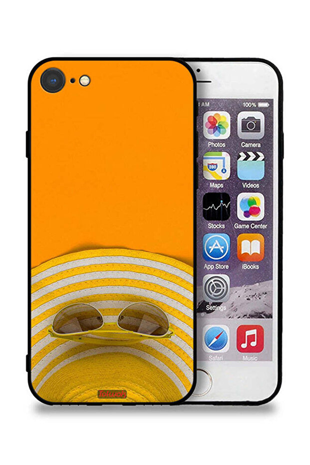 غطاء حماية ونظارات وقبعة لهاتف Apple iPhone 7