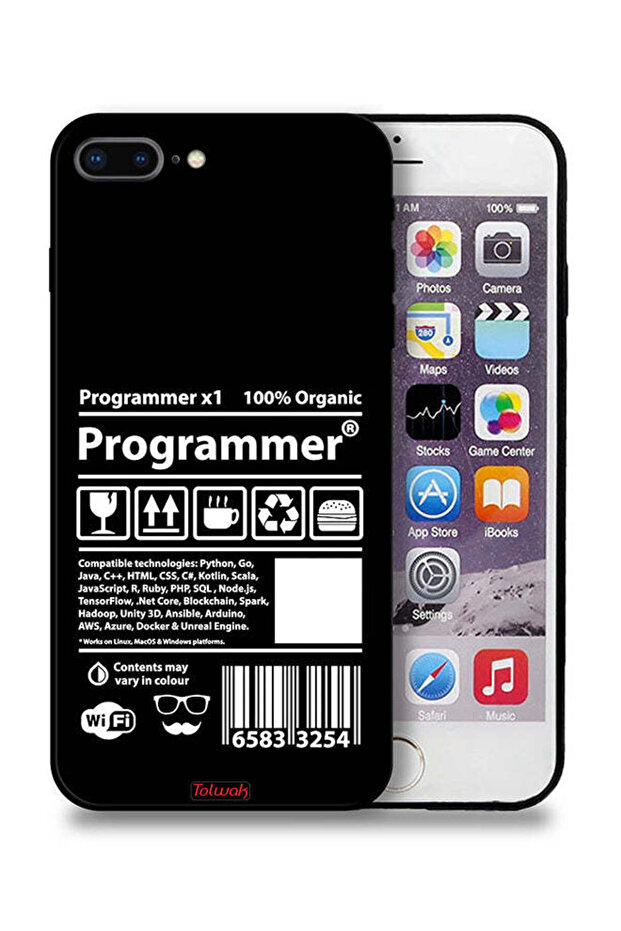 ملصق مبرمج لغطاء الحماية لجهاز Apple iPhone 7 Plus - 1