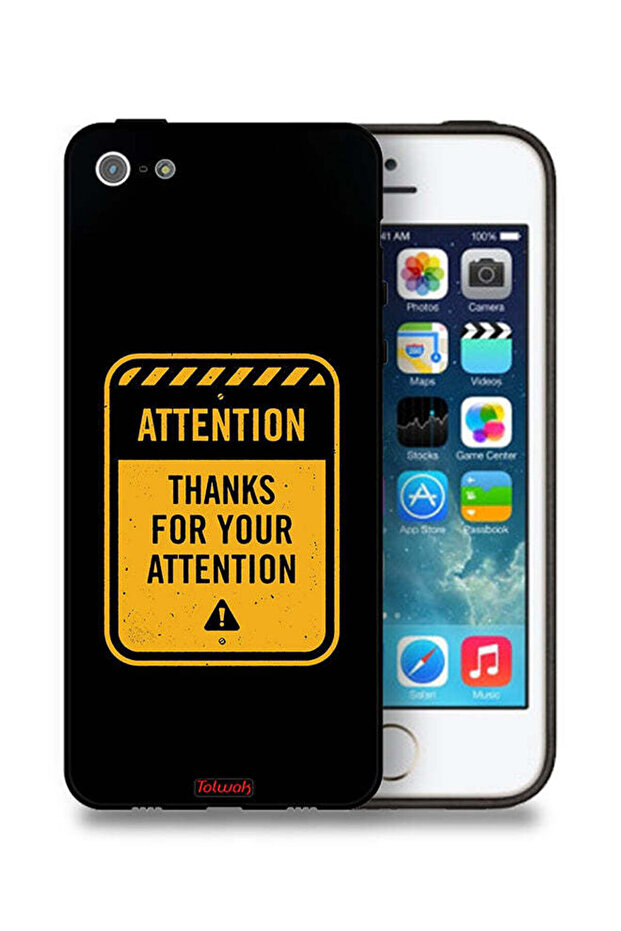 جراب حماية لجهاز Apple iPhone 5/5s/SE شكرًا على الاهتمام