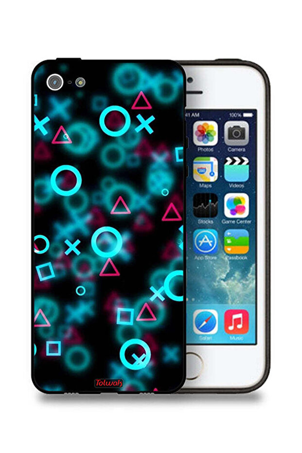 جراب حماية Apple iPhone 5/5s/SE بأيقونات لعبة Squid صغيرة