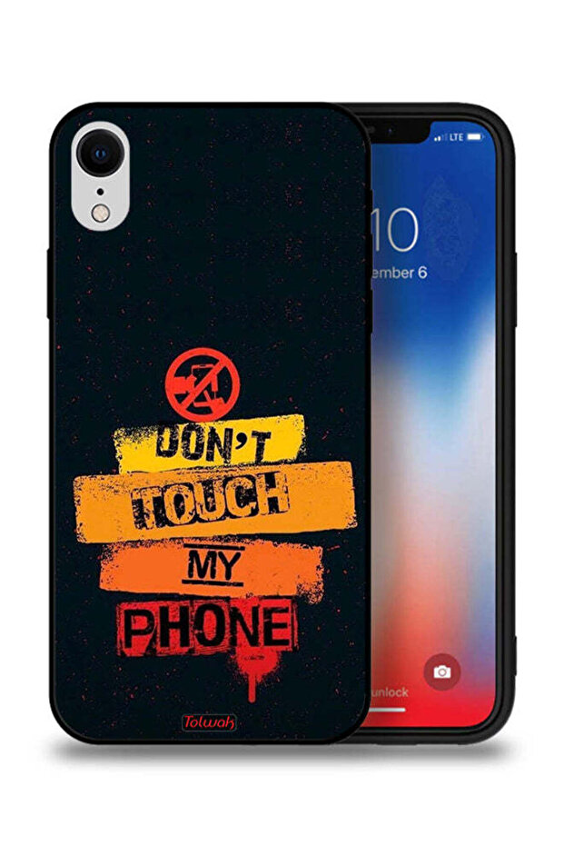 جراب حماية لجهاز Apple iPhone XR - لا تلمس هاتفي